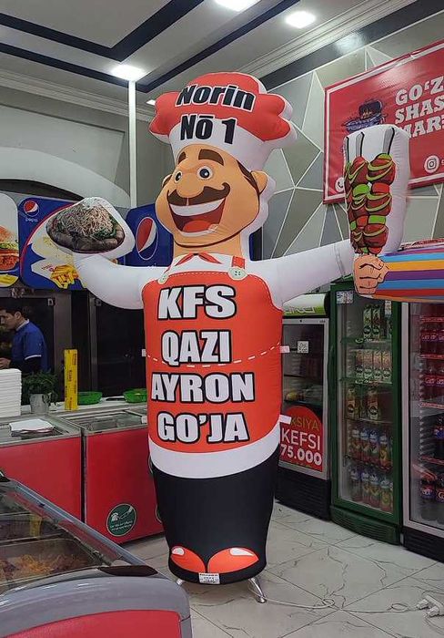 Надувные фигуры «Аэромены» и «Рукомахи»   реклама вашего бренда!