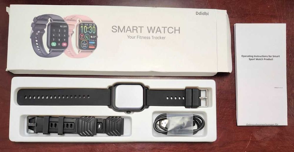Ceas SmartWatch Apelare Bluetooth Notificari Negru Android IOS Sigilat nou