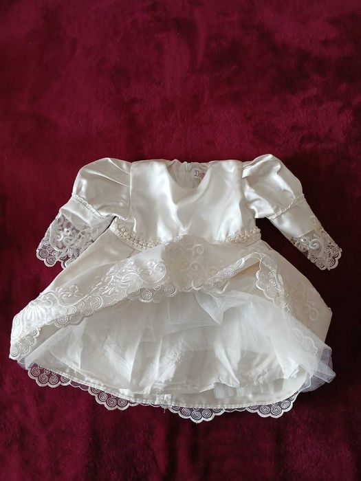 Set haine de botez fetiță, mărime 3-6 luni, ca nou!