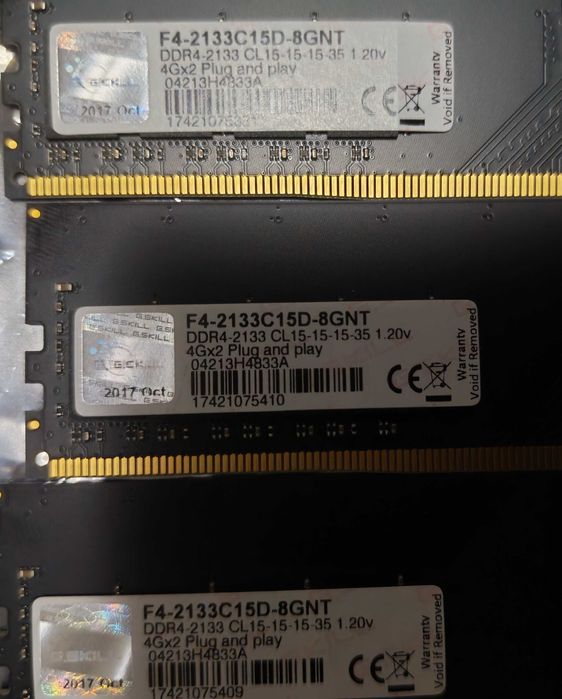 Kit memorie PC 16Gb (4x4GB) G.Skill Value, DDR4, 2133 MHz, CL15