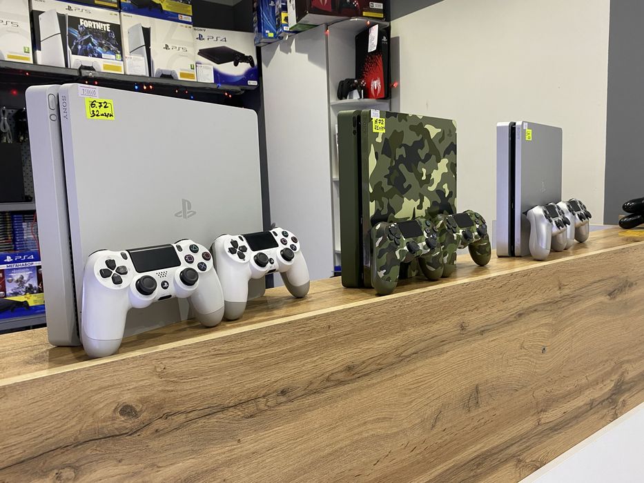 Playstation 4 slim прошитые + много игр