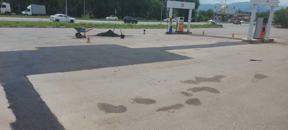 Асфальтирование, Ямочный ремонт, Асфальт