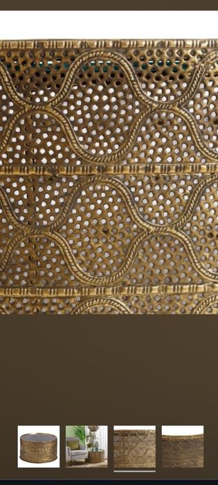 Măsuță cafea ceai Ixia Spania metal și oglindă