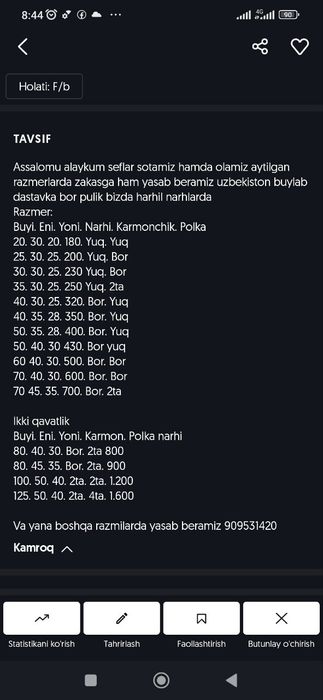Sef optim seflar bor
