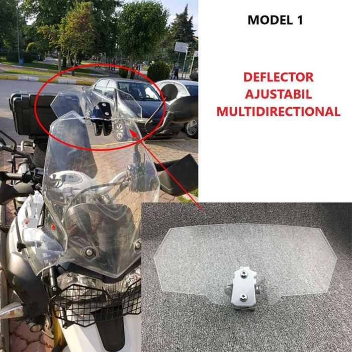 Deflectoare parbrize moto universale chopper/cruiser/touring/bobber