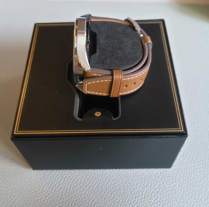 Smartwatch HUAWEI Watch GT4 46mm Brown Leather Strap + garanție 2026