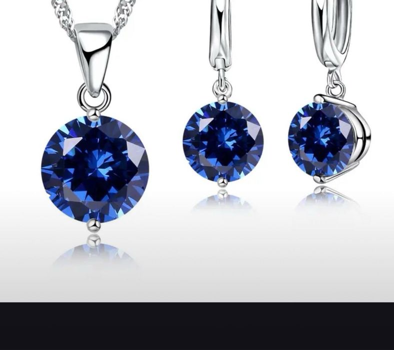 серебряный комплект двойка