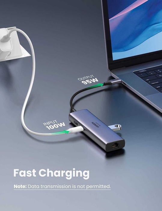 Adaptor USB-C, hub 7 in 1, HDMI 4K