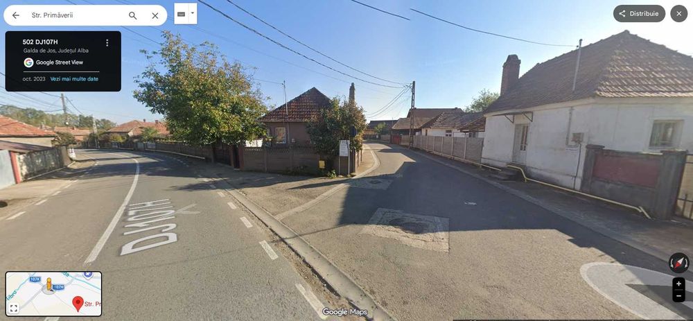 Teren intravilan Galda de Jos 6400 mp Str. Primaverii Alba Iulia-Teius