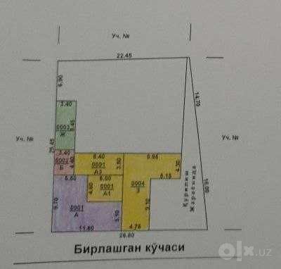 Продам дом на участке (7,5 соток) в Яшнабадском р-е.Бирлашган.Рай.газ