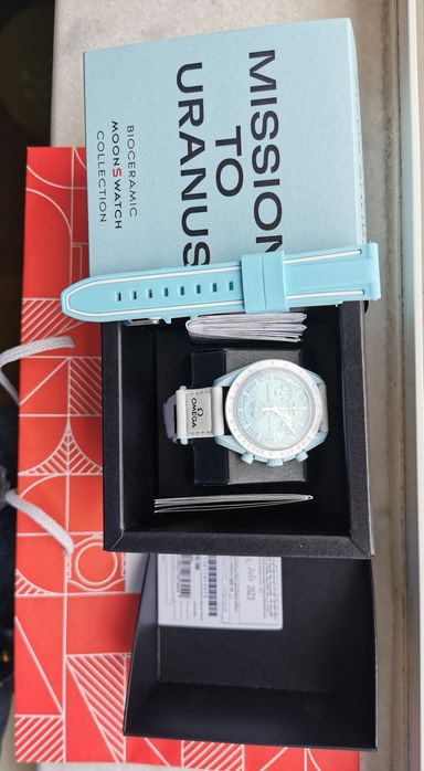 Ceas Swatch Omega Mission to Uranus-nou, bon , garantie