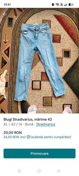 Blugi dama STRADIVARIUS mărime 42