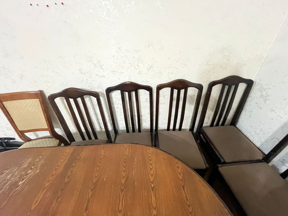 стол трансформер со стульями