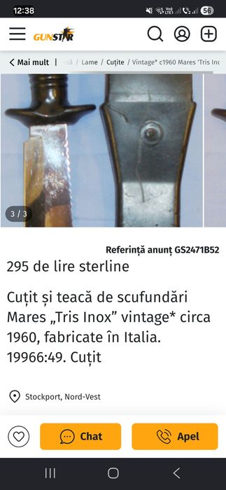 Cutit Mares tris inox