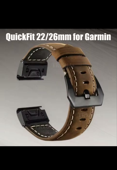 Curea Garmin QuickFit 22mm Piele Fenix 7 6 5