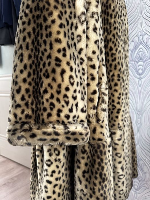 Шуба  леопардовая