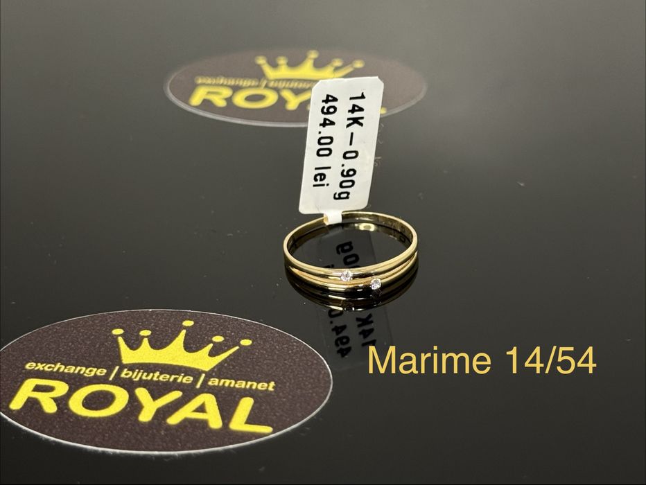 Bijuteria ROYAL : Inel AUR 14K NOU / 0.9 GR