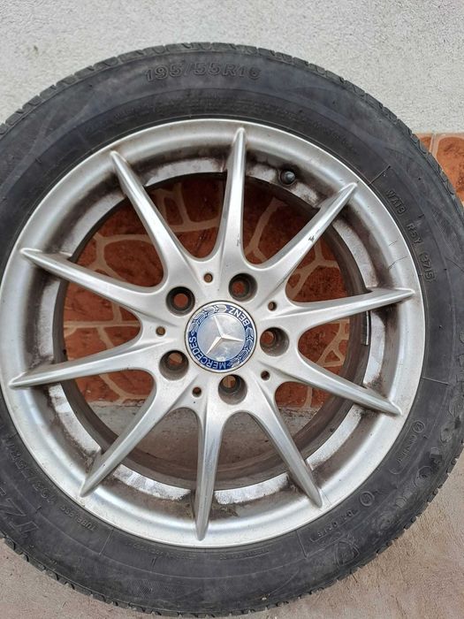 Jante R16 Mercedes-Benz originale + cauciucuri 195/55