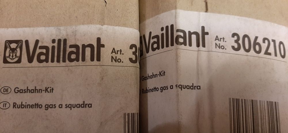 Robinet și chit doi robineti gaz vaillant.