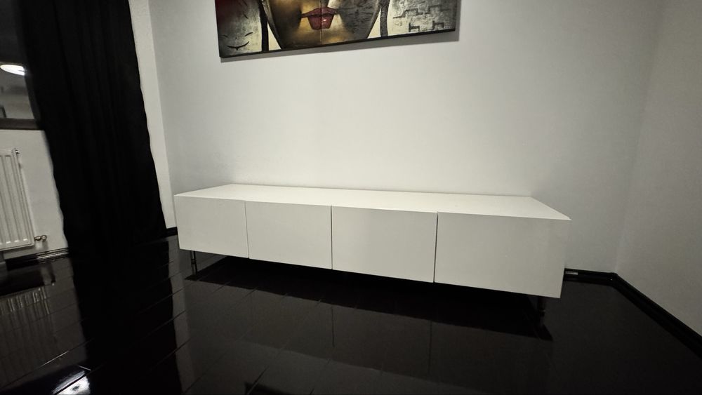 Vand mobilier MDF alb lucios