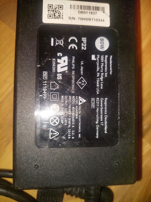 Alimentator la priza pentru aparat apnee Philips original