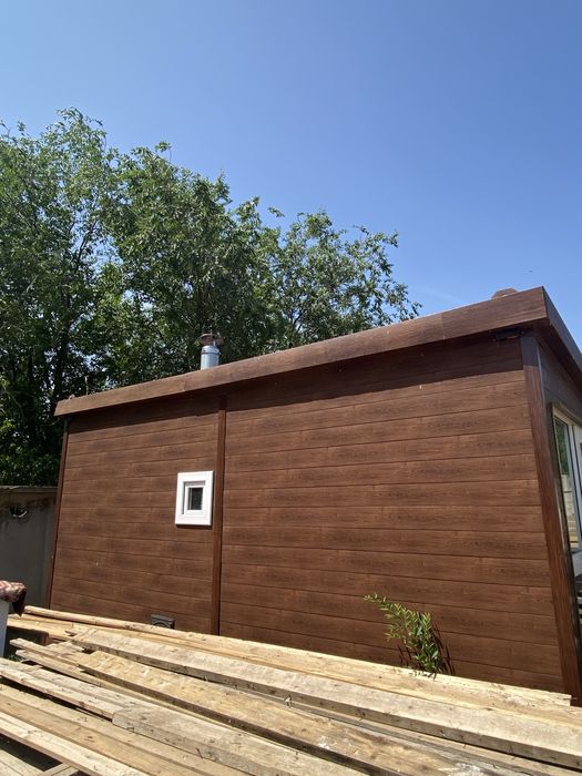 Баня модульная готовая 5,0*2,0м.