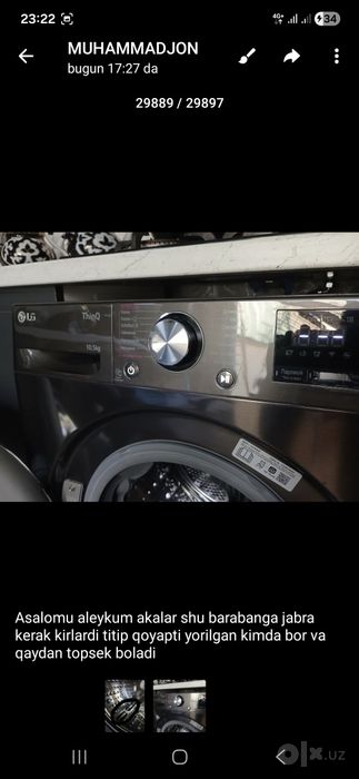 LG 9kg Aftamat kir mashina