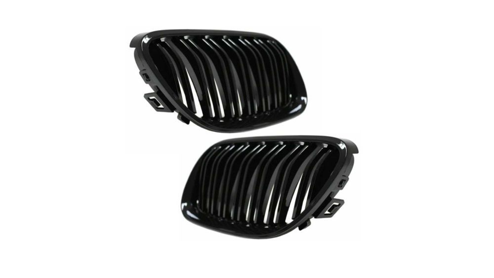 Set 2 grile duble, negru lucios, M Design pentru BMW E92 Facelift