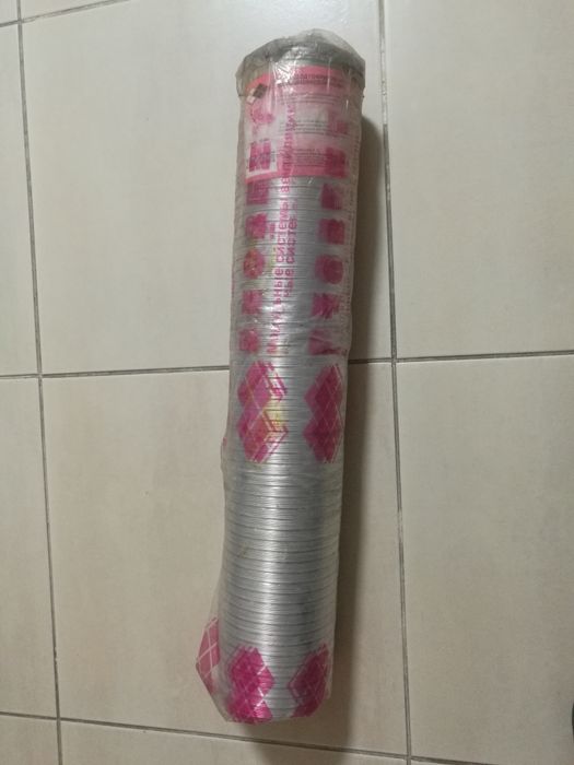 Воздуховод гофрированый из алюминиевой фольги Тип 10ВА  0.1-0,8-3 м