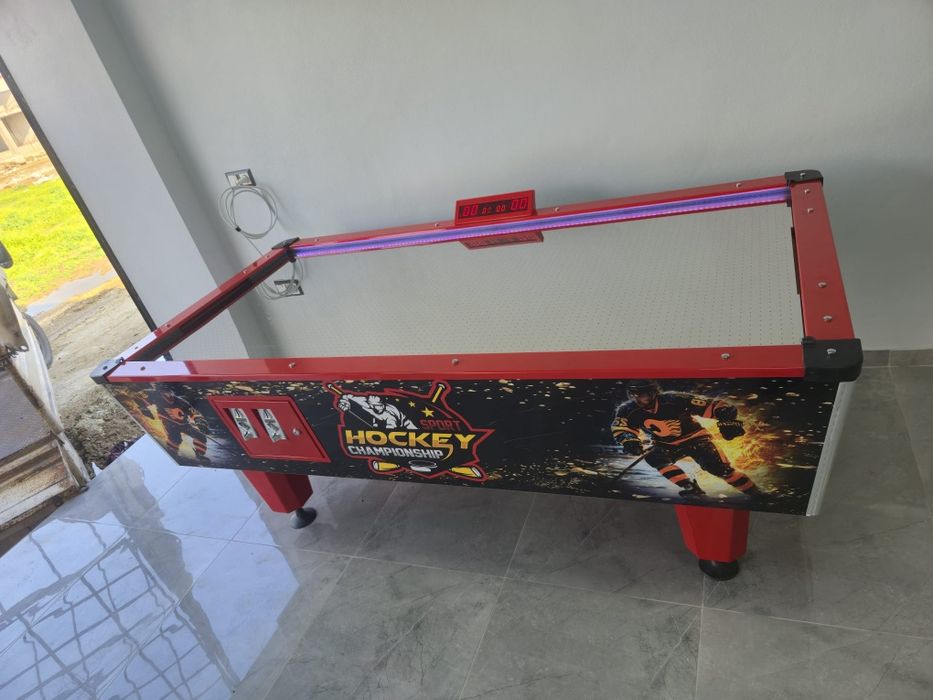 Въздушен хокей, нов модел 2026, работещ с евромонети.