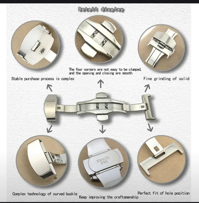 Кожанный ремешок для часов 20 мм