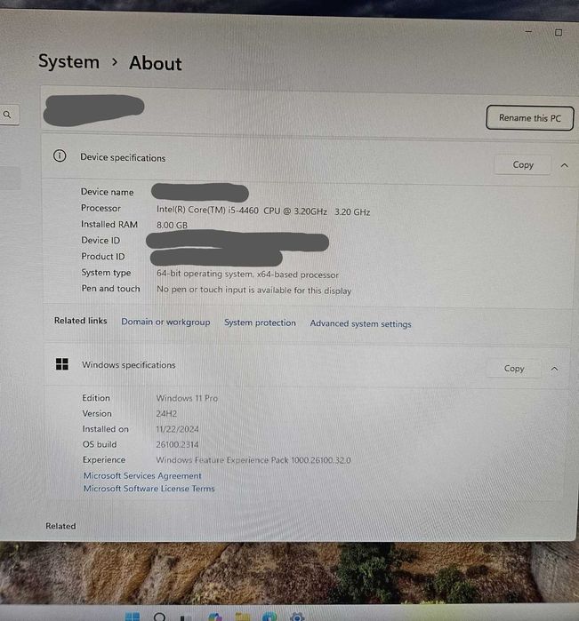 Unitate Lenovo H50-50 | i5-4460 | GTX 745 | 8 GB RAM | Windows 11 Pro