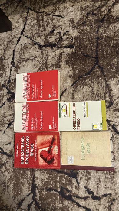 Книги по право – Марков, Гиргинов, Манев, Таджер + кодекси и закони