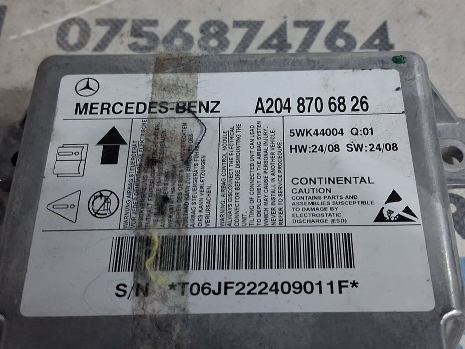 Calculator modul airbag Mercedes C Class w204 euro 5