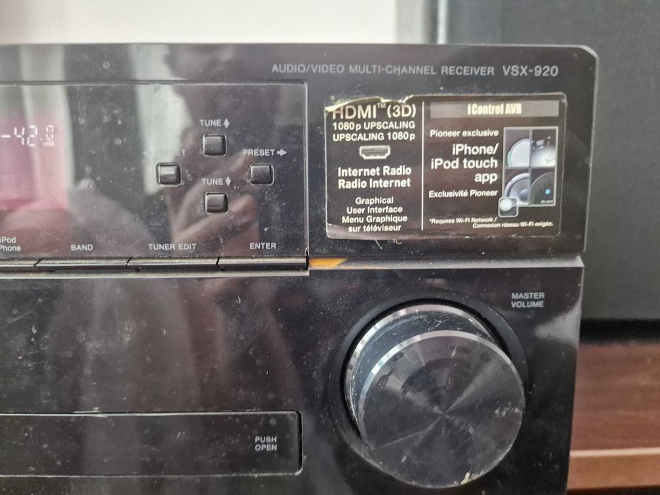 Receiver Amplificator Pioneer vsx 920 k 7.1 140w usb hdmi ipod 4k superb sunet clar puternic