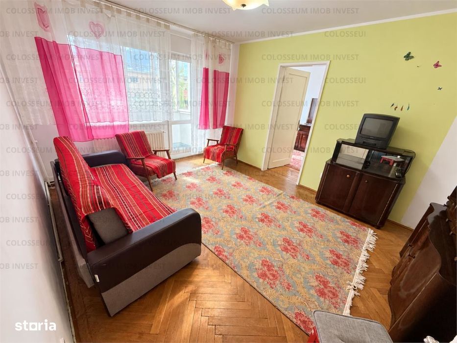 Piata Astra apartament 2 camere confort 1 ,centrala,termopane,balcon