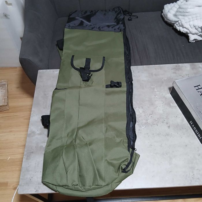 Geanta pentru pescuit, Transport Undite si Articole Portabila, Material 600D Oxford Impermeabil, Verde