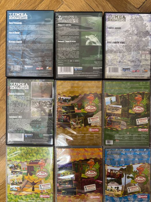 14 Buc DVD-uri Colectia Lumea Dinozaurilor si T-Rex Express Educative