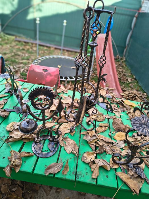 Suporți lumanari fier forjat