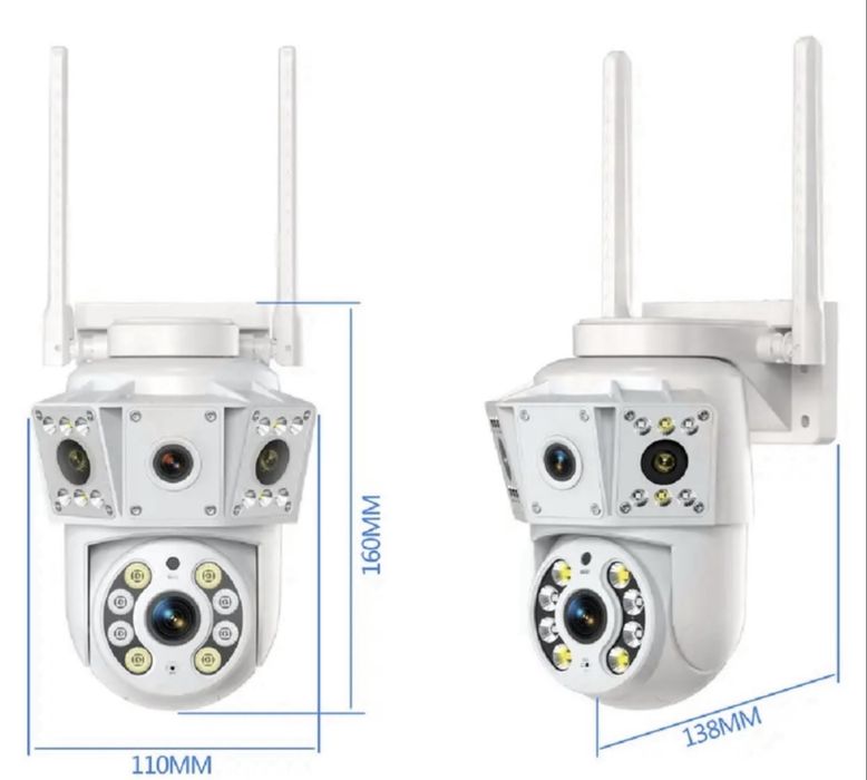 Camera video supraveghere Wi Fi noua cu infrarosu dual lens