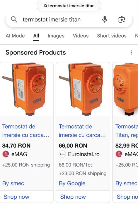 Termostat imersie