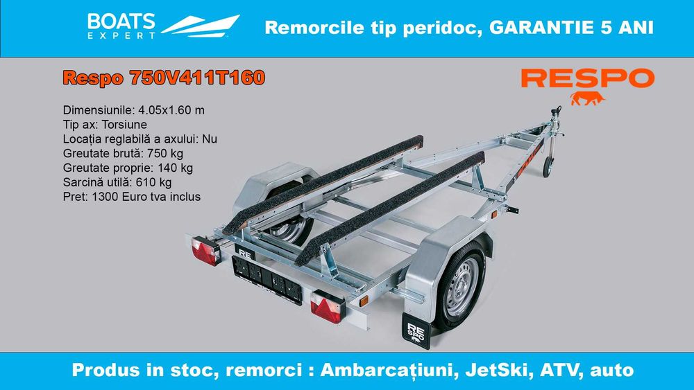 Peridoc barca Respo 4m - 8m, 400-750kg, 1000-5000 kg. Pe stoc