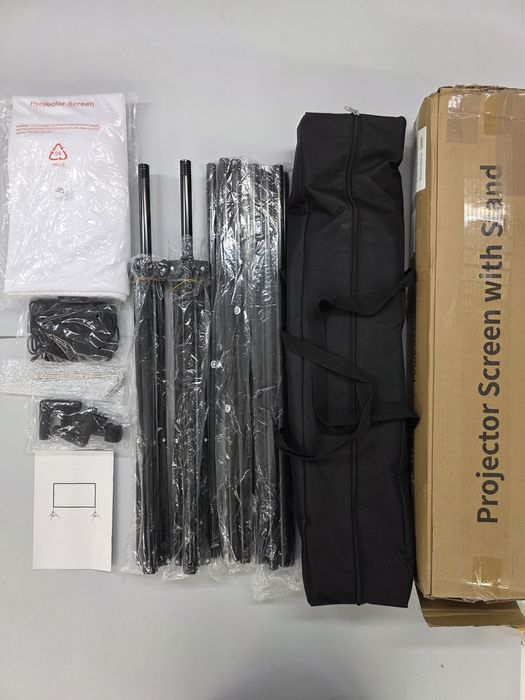 Преносим екран за проектор VISULAPEX 120" 4K със стойка и чанта