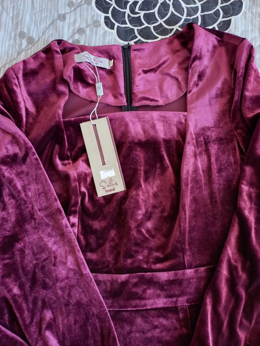 Платье двойка из велюра