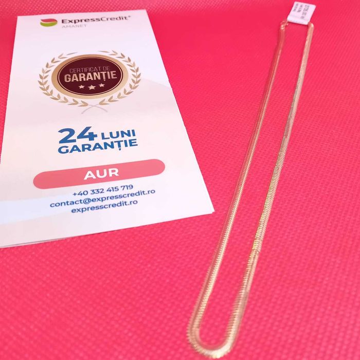 Lant aur 14k 6.36gr. (Ag 4 Dacia b50269.1) Garantie 2 ani!