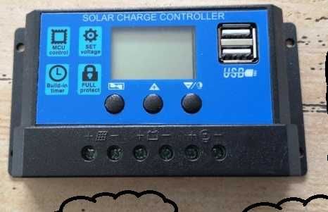 Къмпинг соларна система 12 волта комплект.Панел,контролер акумулатор.