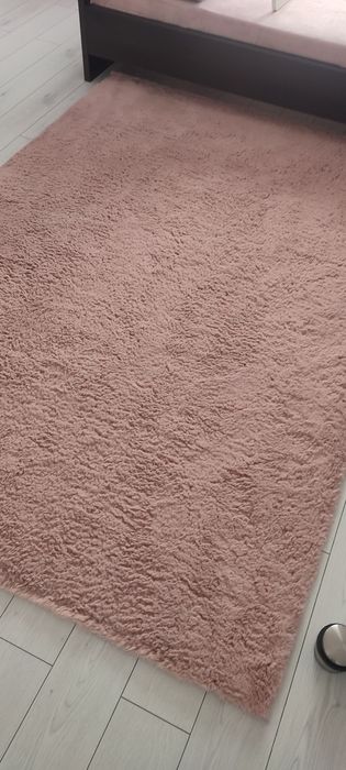 Covor pufos roz pudra 160x230 cm