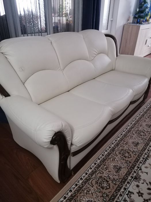 Set canapele piele extensibile