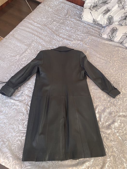 Кожанный плащ