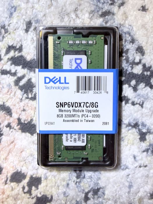 Оперативная память Dell 8GB DDR4 3200MT/s , SNP6VDX7C/8G